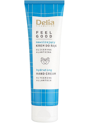 Крем для рук зволожуючий delia feel good з гліцерином та алантоїном, 100мл, 100 мл