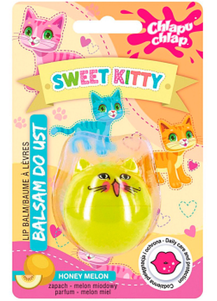 Бальзам для губ «sweet kitty» chlapu chlap honey melon, 7г, 7 г