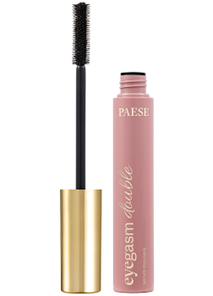 Туш для вій подовжуюча з сироваткою paese eyegasm double serum black, 9мл, 9 мл