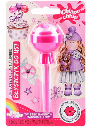 Блиск для губ «twisted» chlapu chlap rainbow marshmallow, 8мл, 8 мл