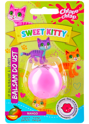 Бальзам для губ «sweet kitty» chlapu chlap mango, 7г, 7 г