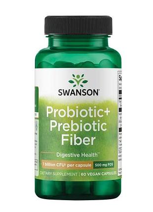 Probiotic+ prebiotic fiber 1 billion cfu - 60 vcaps