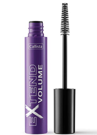 Тушь для ресниц callista extend volume mascara black, 12мл, 12 мл