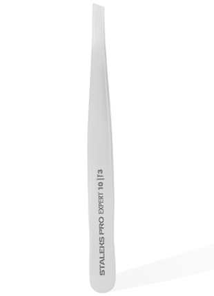 Пинцет для бровей staleks pro expert 10 type 3 (широкий прямой)