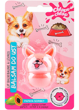 Бальзам для губ «doggy» chlapu chlap papaya sorbet, 7г, 7 г