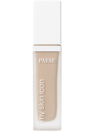 Тональный крем с матово-сатиновым финишем paese my skin icon тон 0,5n porcelain, 33мл 1n ecru
