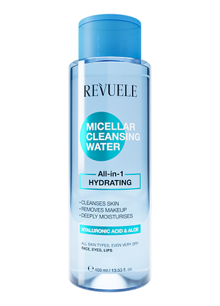 Revuele вода міцелярна очищувальна все-в-1 hydrating, 400 мл, 400 мл