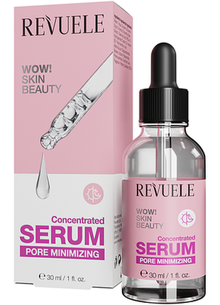 Revuele сыворотка для лица концентрированная wow! skin beauty для минимизации пор, 30 мл, 30 мл