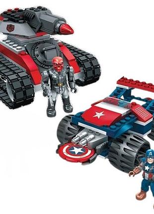 Конструктор 156 дет. капитан америка против красного черепа - captain america red vs skull, mega bloks