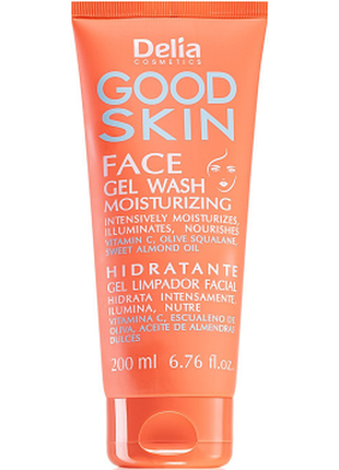 Гель для умывания лица увлажняющий delia good skin, 200мл, 200 мл