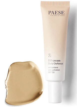 Тональний dd крем-догляд spf-30 щоденний захист paese daily defense 4w golden beige, 30мл, 30 мл