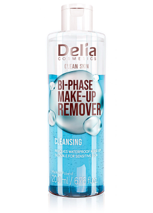 Двухфазное средство для снятия макияжа delia clean skin, 200мл, 200 мл