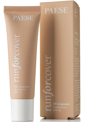 Тональний крем spf-10 paese run for cover 60w olive, 30мл, 30 мл