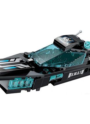 Детский конструктор qman 1413-1-8 транспорт, оружие, 95 дет wave breaker yacht