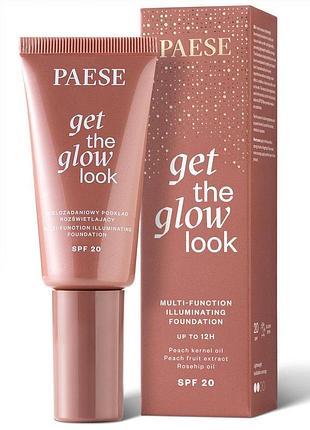 Тональный крем paese get the glow look multi-function illuminating тон 1n light beige, 30 мл 0n neutral beige
