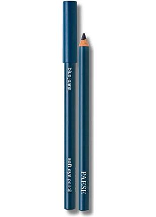 Карандаш для глаз paese soft eyepencil тон 01 jet black, 1,35 г 04 blue jeans