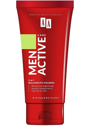 Бальзам после бритья 3 в 1 aa men active care, 100мл, 100 мл