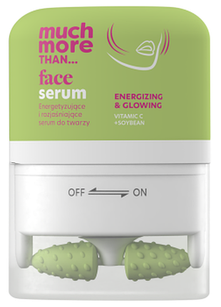 Сыворотка для лица hiskin much more осветительная vitamic c+soybean с массажером 40 мл