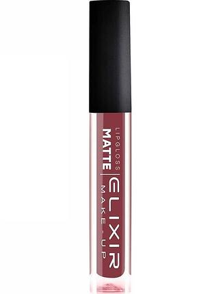 Жидкая помада для губ матовая elixir liquid lip matte тон 408 deep ruby