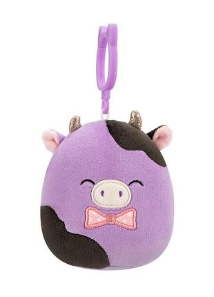 М'яка іграшка на кліпсі корівка олексі squishmallows sqcp00463, 9 см