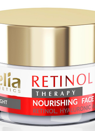 Нічний крем для обличчя поживний delia retinol therapy з ретинолом, 50 мл, 50 мл