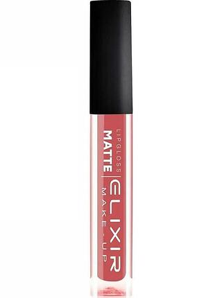 Рідка помада для губ матова elixir liquid lip matte тон 379 carmine pink
