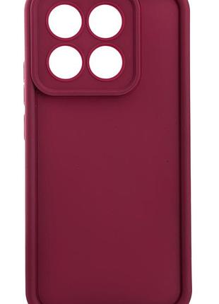 Чехол shock case для xiaomi 15t бампер силиконовый бордовый