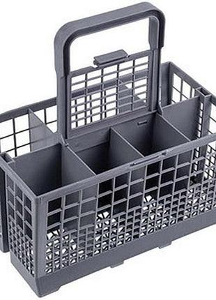 Корзина для столовых приборов посудомоечной машины 245x125x140mm (универсальная) (высота с ручкой 245mm)