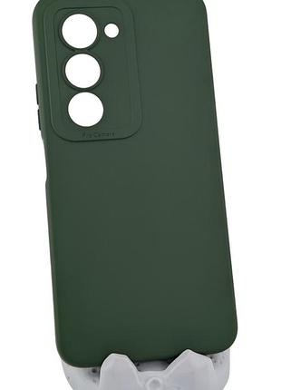 Чохол pro camera для poco m8s бампер із мікрофіброю зелений