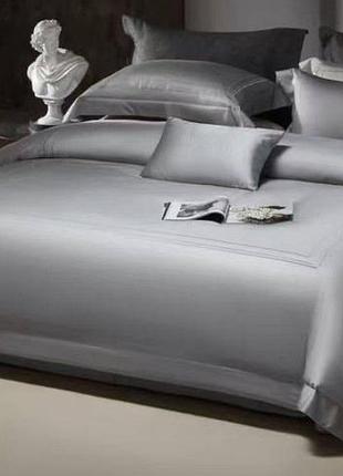 Комплект постельного белья, евро 200х230 серый no brand 24859