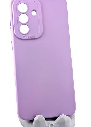 Чохол pro camera для samsung galaxy a56 / a566 бампер із мікрофіброю бузковий