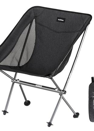 Стілець складаний naturehike stellaluna l04 cnk2450jj015, розмір m, алюміній, чорний