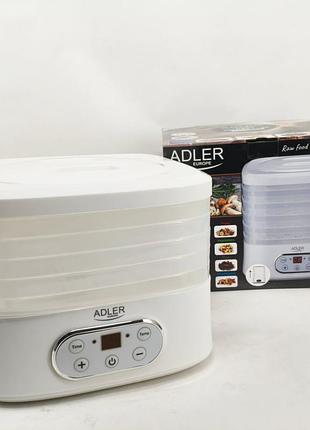 Сушарка електрична для овочів фруктів грибів та м'яса adler ad 6658 дегідратор 550вт