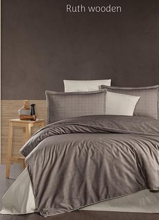 Постельное белье сатиновое la romano premium 300 tc евро размер ruth wooden