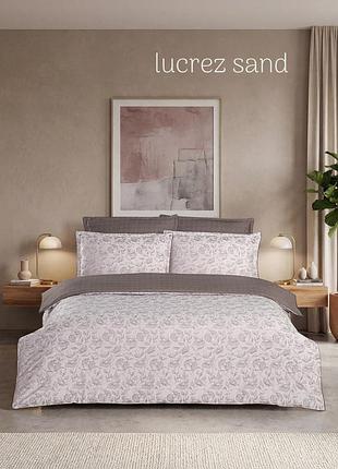 Постельное белье сатиновое la romano premium 300 tc евро размер lucrez sand