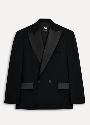 Новий лімітований чорний вовняний піджак zara 50th anniversary двобортний s 3365/004/800