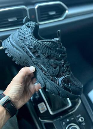 Кросівки жіночі nike v2k run all black чорні шкіряні сітка демісезон