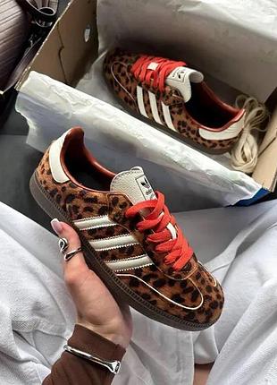 Жіночі кеди adidas samba og w leopard cheetah brown | 37–40