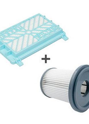 Комплект фильтров hepa 2 шт. fc8047 + fc8044/01 для пылесосов philips 432200493320, 432200039090