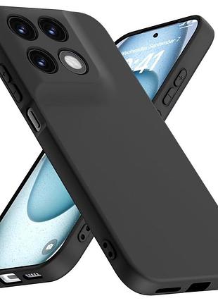 Чохол fiji full soft premium для motorola moto g77 протиударний бампер з мікрофіброю black