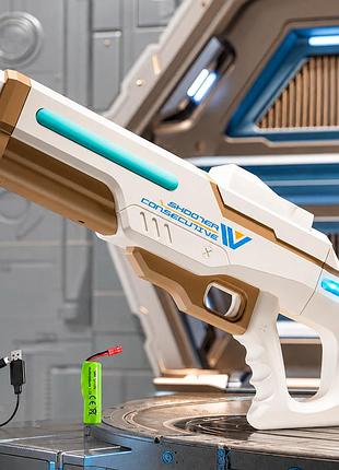 Игрушка водяной аккумуляторный автомат shooter 40 см для детей (l_16367)