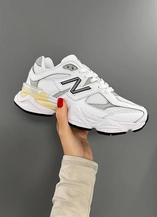 Жіночі білі кросівки new balance 9060 white х нью беланс 36