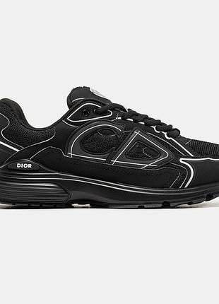 Чорні кросівки унісекс dior b30 black х діор 36