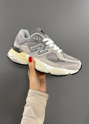 Сірі кросівки унісекс new balance 9060 grey х нью беланс 36