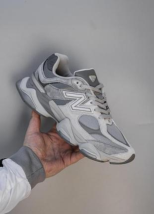 Сірі кросівки унісекс new balance 9060 grey х нью беланс 36