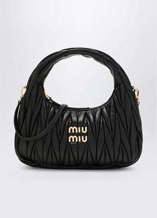 Жіноча сумка багет miu miu 2178 чорна