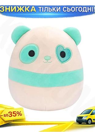 Ku м'яка іграшка squishmallows universal fit панда швиндт 13 см миле обіймальне звірятко для дітей та uni2l_k