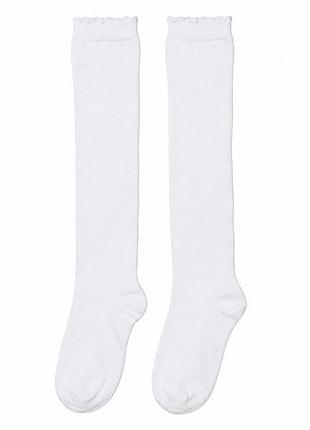 Гольфы на резинке сверху для девочки pepperts lycra® bdo104688 35-38 белый