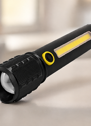 Фонарик ручной bailong bl-c63 usb / фонарь мощный алюминиевый водозащищенный с usb / фонарь светодиодный ручной со зумом
