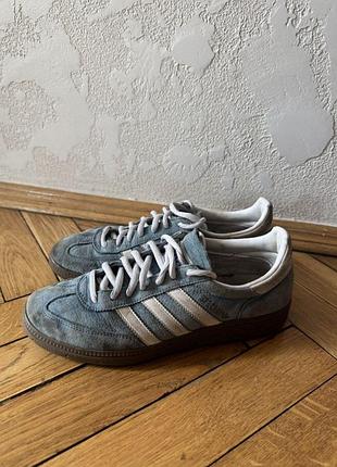 Оригінальні замшеві кросівки adidas spezial ретро вінтаж кеди samba сині 38.5 24см
